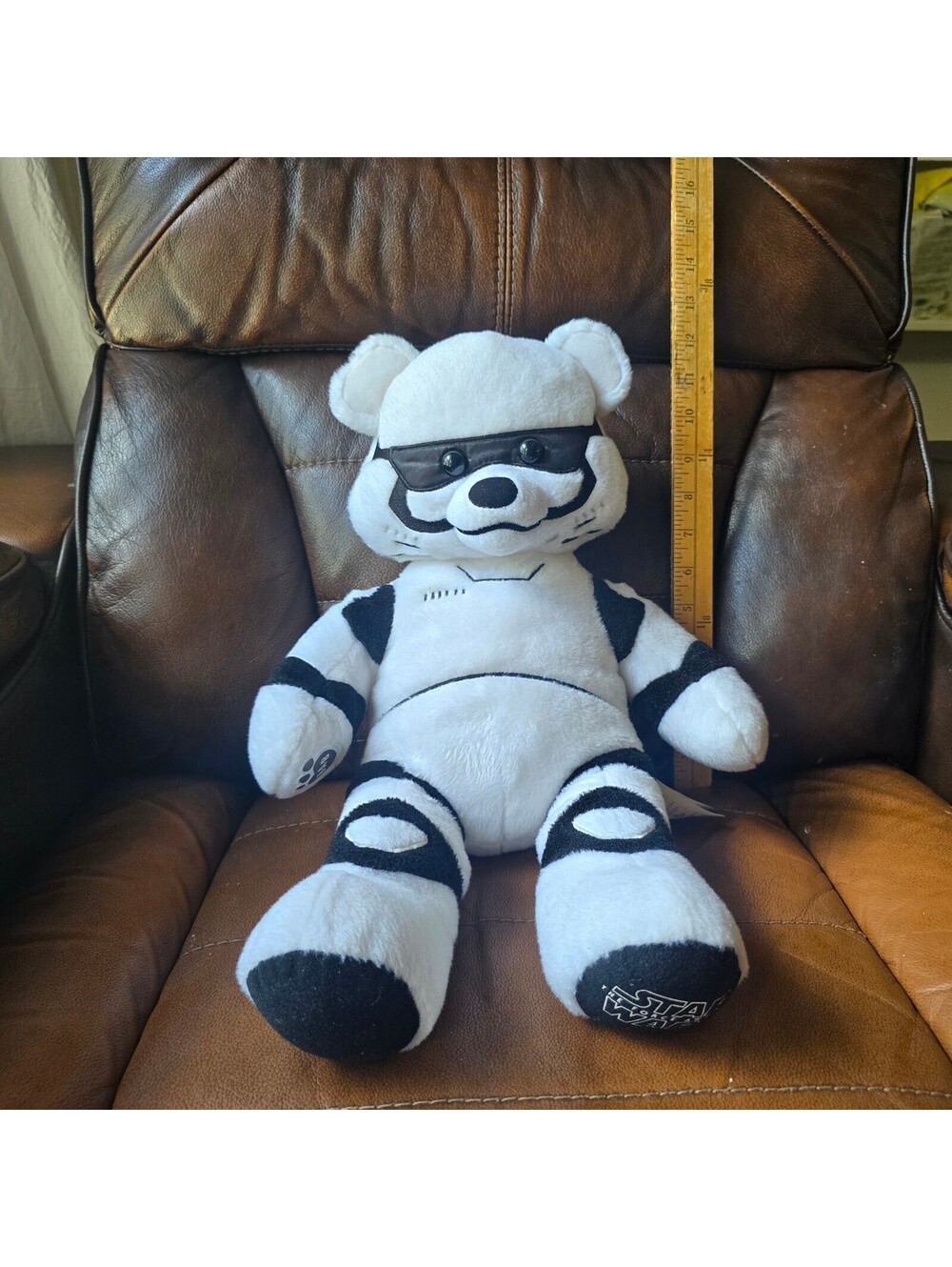 Build A Bear Star Wars Stormtrooper Plush White Black Stuffed Animal 16"